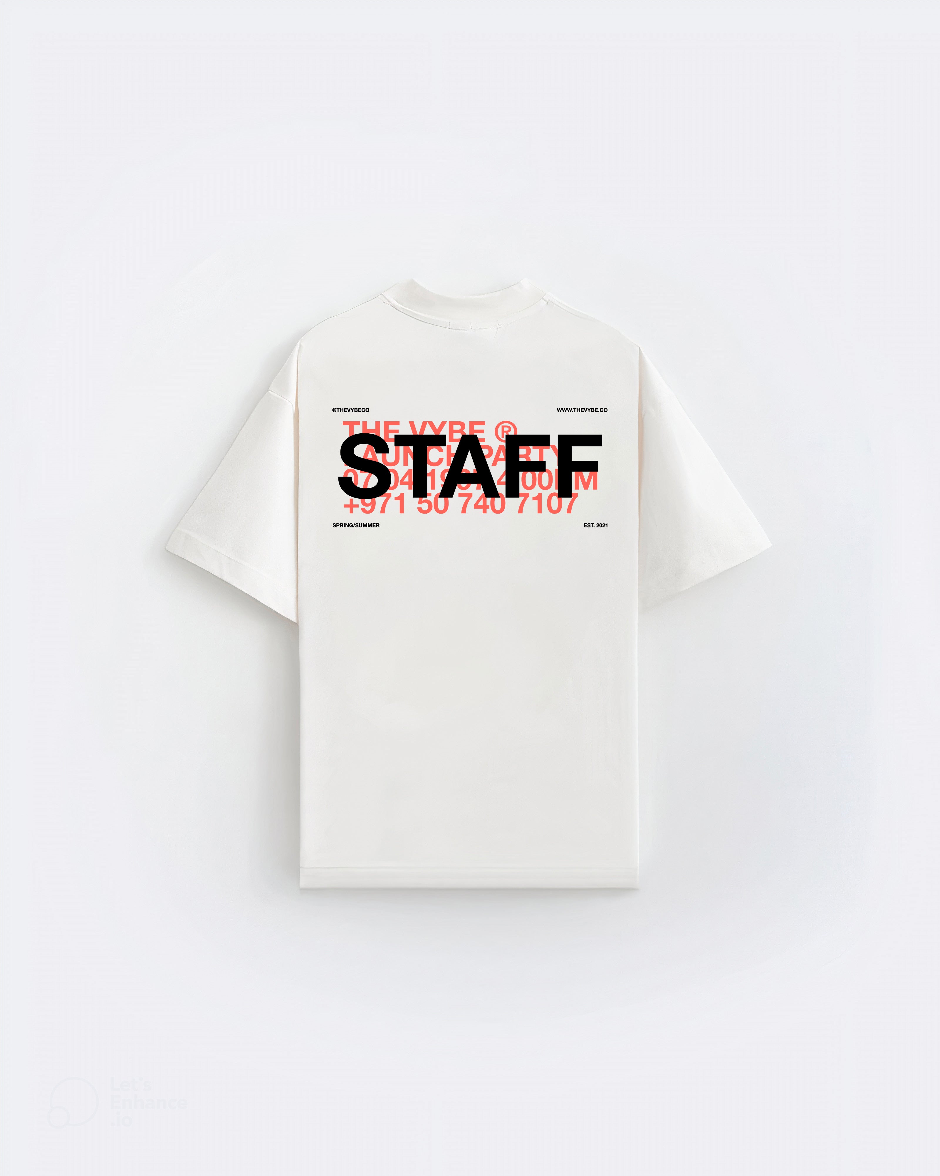 Vintage White Staff Tee