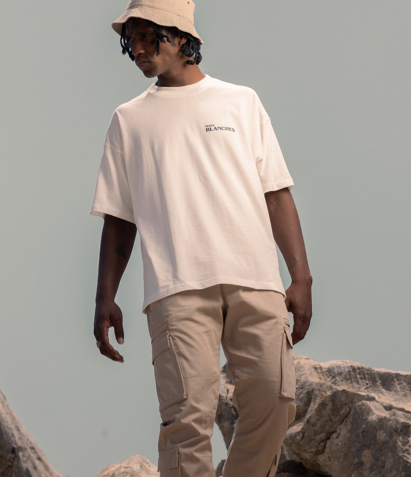 10 Pocket Straight Leg Cargo - Stone