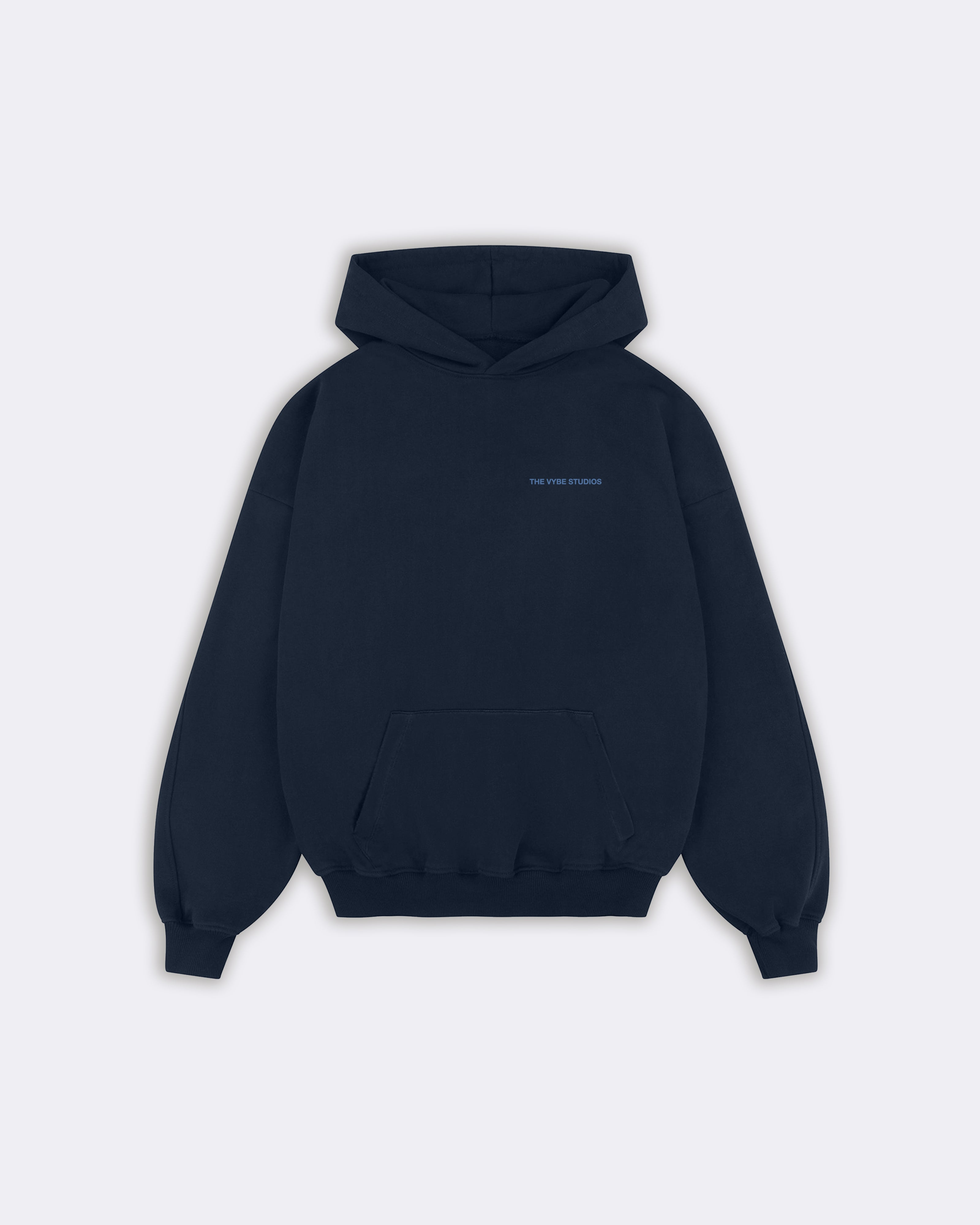 Navy Tu Connais Les Vybes Hoodie
