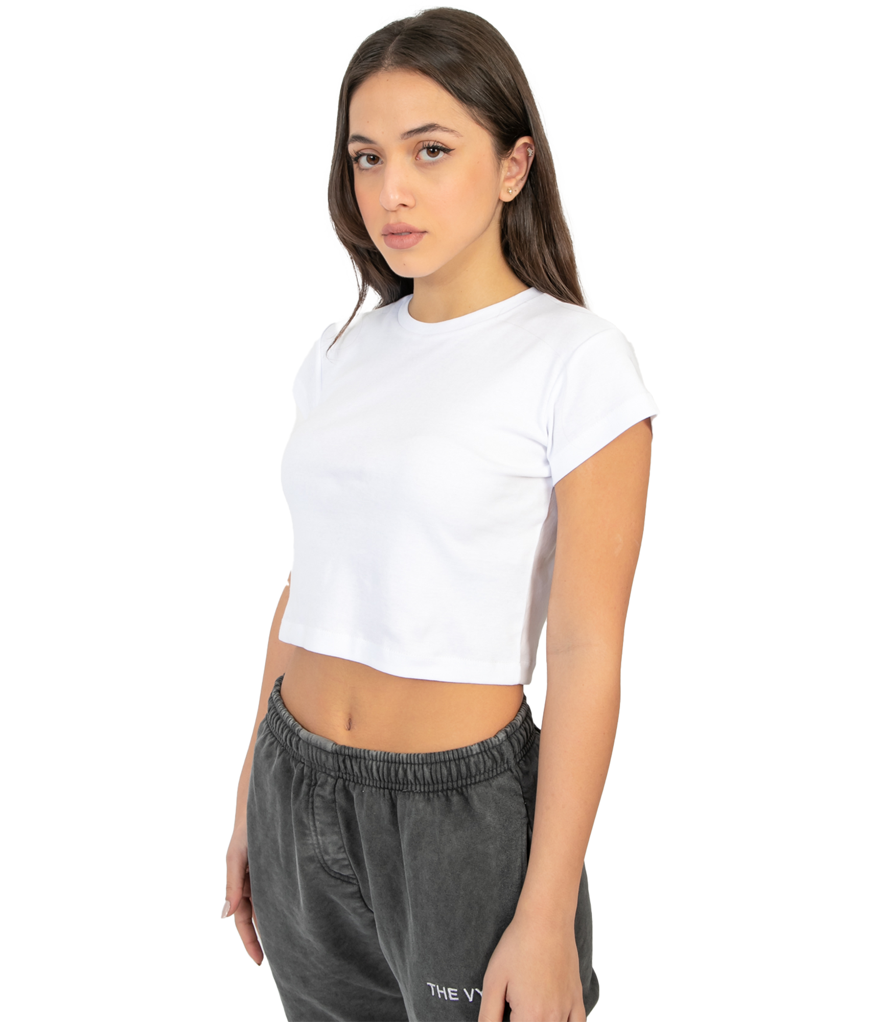 Women's White Baby Tee