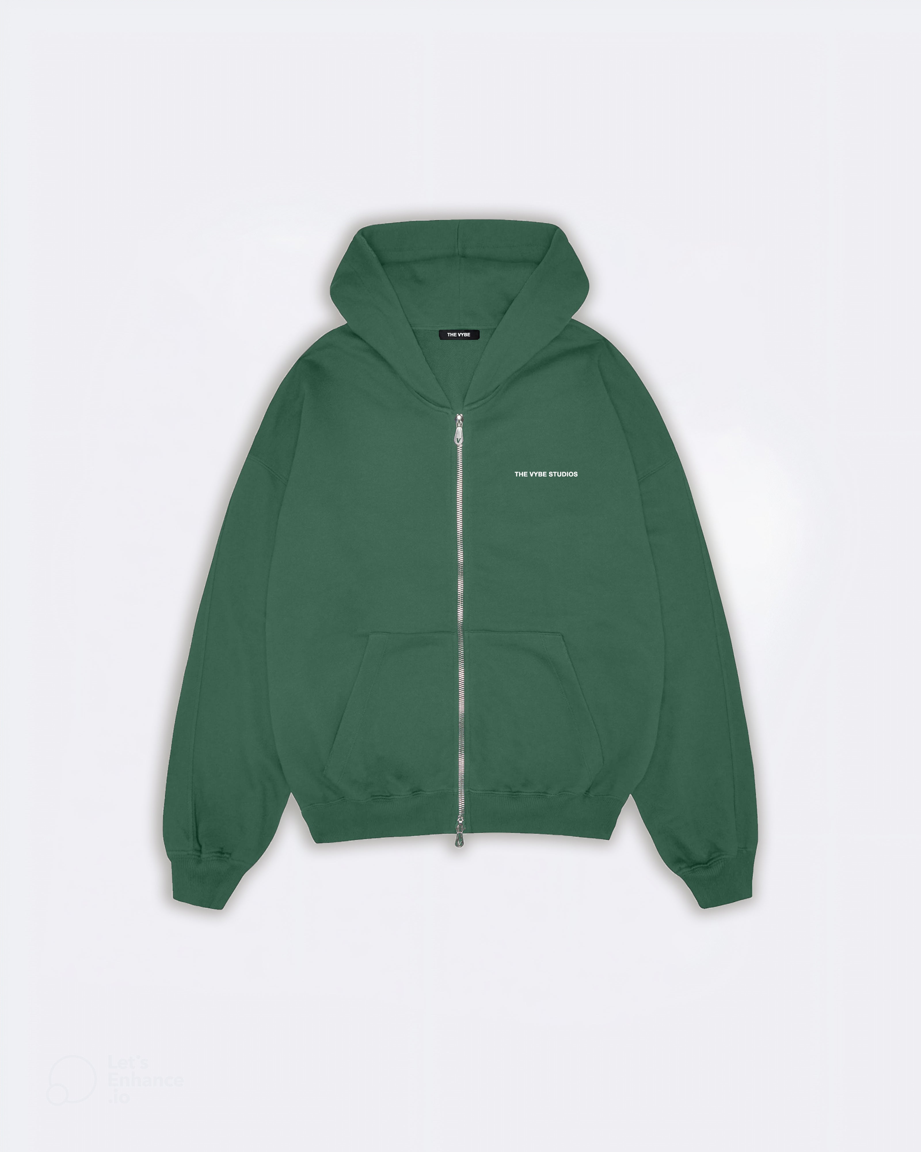 Emerald Essential Zip Hoodie