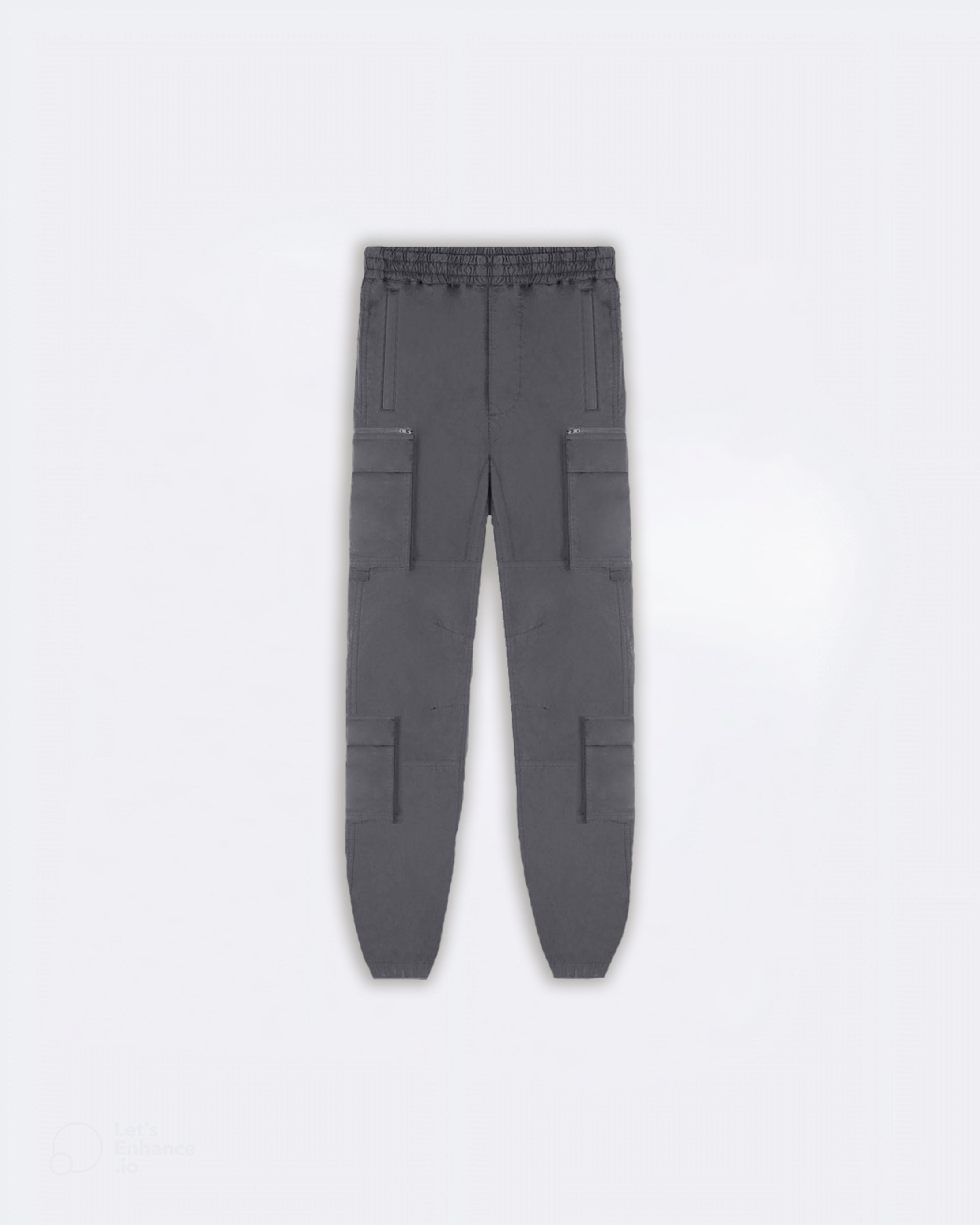 10 Pocket Cuffed Cargo - Smoke Grey