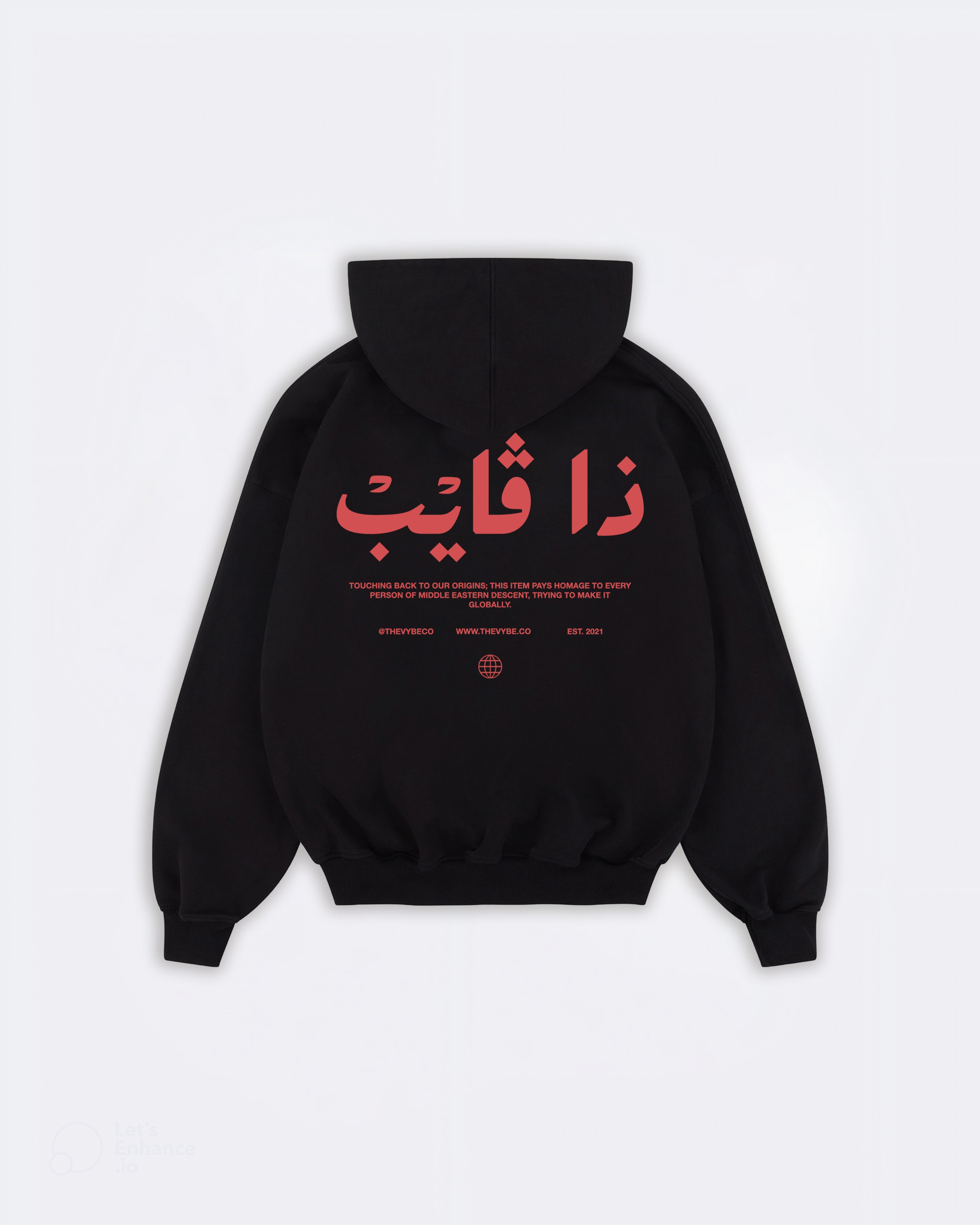 Obsidian-Red Heritage Hoodie