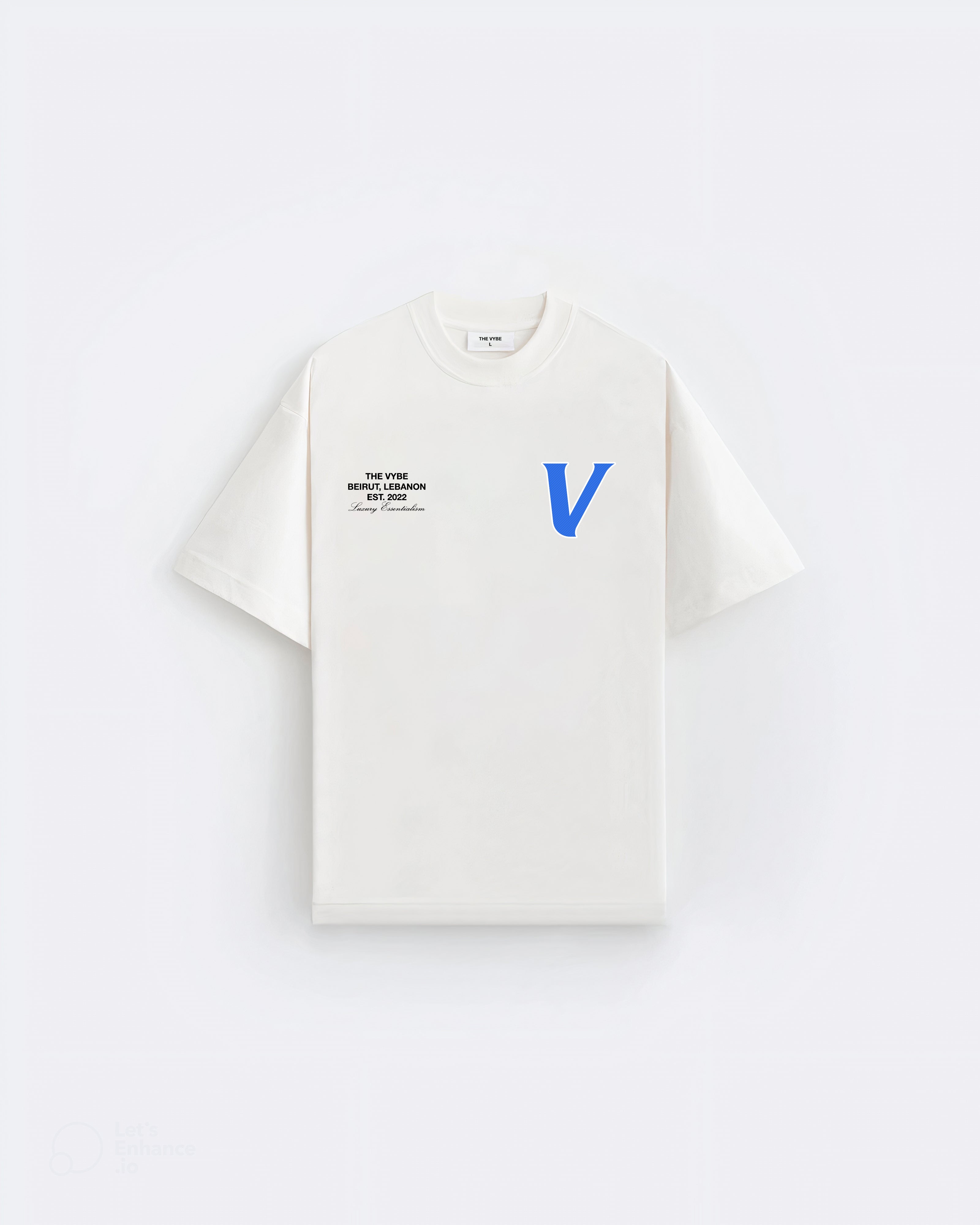 Vintage White Initial Tee