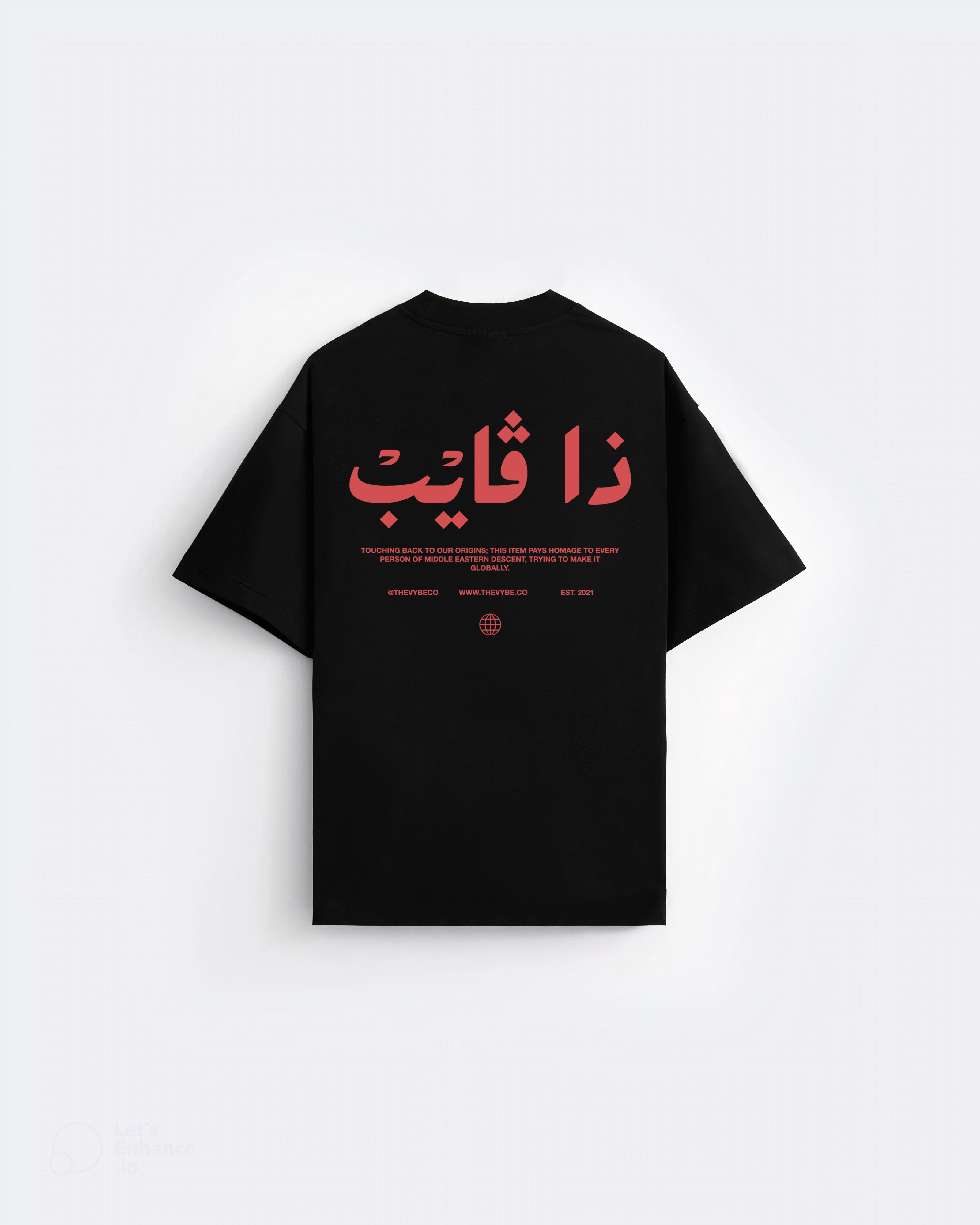 Obsidian-Red Heritage Tee
